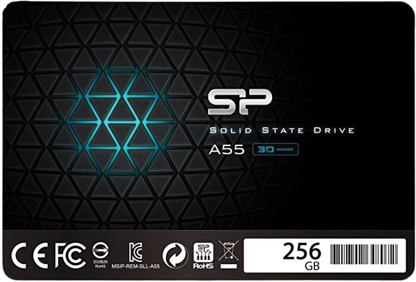 Silicon Power 256GB SSD 3D NAND A55 SLC Cache Performance Boost SATA III 2.5